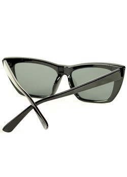 Nowoczesne okulary przeciwsłoneczne MAZZINI KOCIE OKO czarny ze sklepu Verostilo w kategorii Okulary przeciwsłoneczne damskie - zdjęcie 129533551