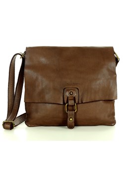 Torebka skórzana listonoszka stylowy minimalizm ala messenger leather bag - MARCO MAZZINI brąz ze sklepu Verostilo w kategorii Torby męskie - zdjęcie 129533834