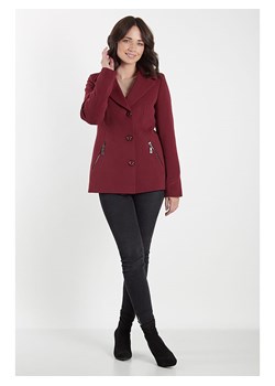 Weniana kurtka w kolorze bordowym ze sklepu Limango Polska w kategorii Płaszcze damskie - zdjęcie 129740072