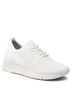 Sneakersy CAPRICE - 9-23712-28 White Knit 163 ze sklepu eobuwie.pl w kategorii Buty sportowe damskie - zdjęcie 129958680