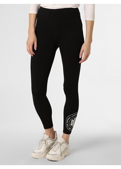 DKNY Legginsy Kobiety Bawełna czarny jednolity ze sklepu vangraaf w kategorii Spodnie damskie - zdjęcie 130035751