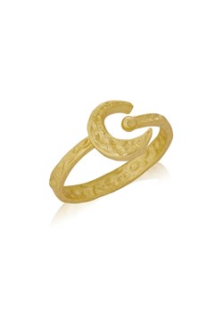 pierścionek z księżycem pozłacany ze sklepu ANIA KRUK w kategorii Pierścionki - zdjęcie 130066510
