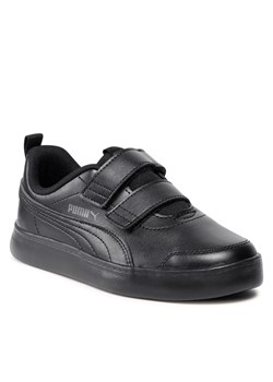 Sneakersy PUMA - Courtflex V2 V Ps Puma Black/Dark Shadow ze sklepu eobuwie.pl w kategorii Trampki dziecięce - zdjęcie 130104124