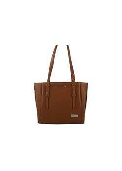 Praktyczna i elegancka torebka skórzana - Brązowa jasna ze sklepu Barberinis w kategorii Torby Shopper bag - zdjęcie 130121250