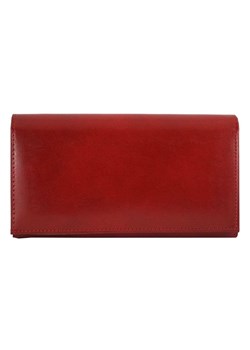 Klasyczne portfele skórzane damskie - Barberini's - Czerwony ze sklepu Barberinis w kategorii Portfele damskie - zdjęcie 130121332