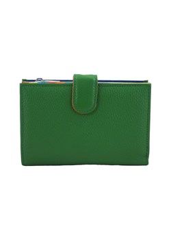 Skórzane portfele z ochroną kart RFID - Zielone ze sklepu Barberinis w kategorii Portfele damskie - zdjęcie 130121772