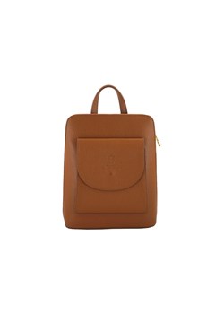 Plecak skórzany / listonoszka - Casual 2w1 - Brązowy jasny ze sklepu Barberinis w kategorii Plecaki - zdjęcie 130121861