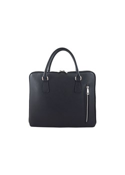 Skórzana torba na laptopa Casual - Czarna ze sklepu Barberinis w kategorii Torby na laptopa - zdjęcie 130124050