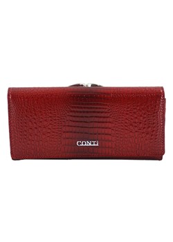 Duży portfel skórzany lakierowany - Czerwony ze sklepu Barberinis w kategorii Portfele damskie - zdjęcie 130128321