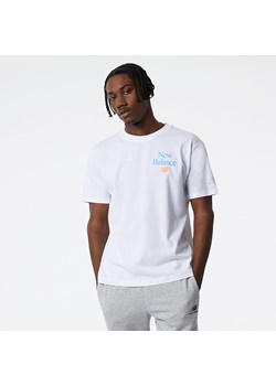 Koszulka New Balance MT21515WT - biała ze sklepu New Balance Poland w kategorii T-shirty męskie - zdjęcie 130131821