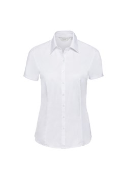 Koszula damska z krótkim rękawem w jodełkę Russell XS ze sklepu Fruties.pl w kategorii Koszule damskie - zdjęcie 130177283