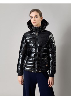 Krótka czarna lakierowana kurtka ze sklepu Molton w kategorii Kurtki damskie - zdjęcie 130215273