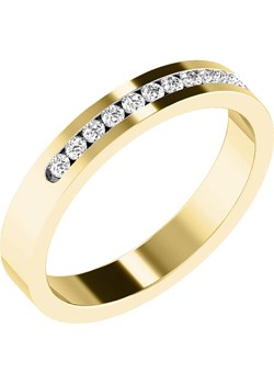Złoty pierścionek z diamentami ze sklepu Limango Polska w kategorii Pierścionki - zdjęcie 130487760