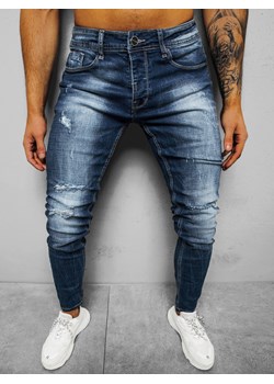 Spodnie jeansowe męskie niebieskie OZONEE NB/MP0002B ze sklepu ozonee.pl w kategorii Jeansy męskie - zdjęcie 130490142