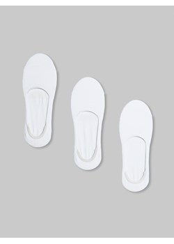 Cropp - 3 pack krótkich skarpetek - biały ze sklepu Cropp w kategorii Skarpetki damskie - zdjęcie 130725931