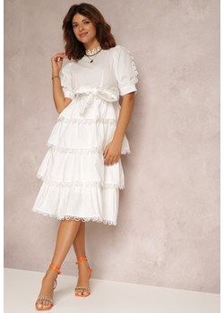 Biała Sukienka Klymime ze sklepu Renee odzież w kategorii Sukienki - zdjęcie 130731792