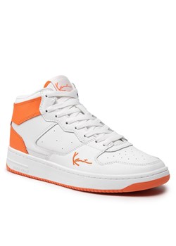 Sneakersy KARL KANI - Kani 89 High 1080891 White/Orange ze sklepu eobuwie.pl w kategorii Buty sportowe męskie - zdjęcie 130769474