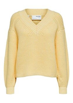 Sweter "Melena" w kolorze żółtym ze sklepu Limango Polska w kategorii Swetry damskie - zdjęcie 130777540