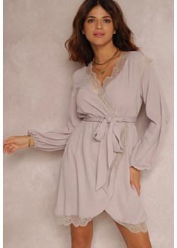 Beżowa Sukienka Twinklebreeze ze sklepu Renee odzież w kategorii Sukienki - zdjęcie 130860842