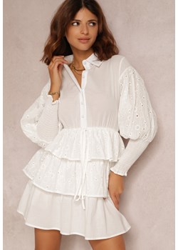 Biała Sukienka Andrania ze sklepu Renee odzież w kategorii Sukienki - zdjęcie 130860852