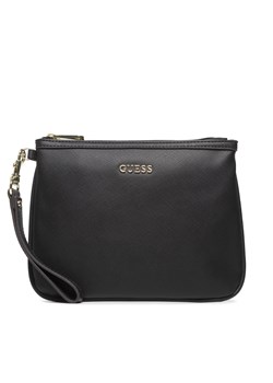 Kosmetyczka Guess - Vanille Flat Top Zip PWVANI P2102 BLA ze sklepu eobuwie.pl w kategorii Kosmetyczki - zdjęcie 131031292