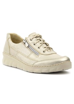 Złote sneakersy damskie na lekkiej i elastycznej podeszwie - Helios Komfort 378 ze sklepu ulubioneobuwie w kategorii Półbuty damskie - zdjęcie 131137302