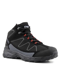 Buty trekkingowe męskie za kostkę - DK Aqua Soft Shell 2147, czarne ze sklepu ulubioneobuwie w kategorii Buty trekkingowe męskie - zdjęcie 131137380