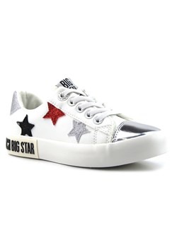 Buty sportowe dziecięce BIG STAR II374032, białe w gwiazdki ze sklepu ulubioneobuwie w kategorii Trampki dziecięce - zdjęcie 131141934