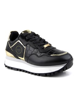 Sneakersy, buty sportowe damskie GOE A-204 czarne ze złotymi dodatkami ze sklepu ulubioneobuwie w kategorii Buty sportowe damskie - zdjęcie 131142152