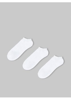 Cropp - Białe skarpetki stopki 3 pack - biały ze sklepu Cropp w kategorii Skarpetki damskie - zdjęcie 131208011