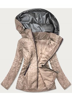Damska kurtka pikowana beżowa (br0121) ze sklepu goodlookin.pl w kategorii Kurtki damskie - zdjęcie 131209490