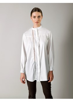 Długa bawełniana koszula ze stójką ze sklepu Molton w kategorii Koszule damskie - zdjęcie 131419100