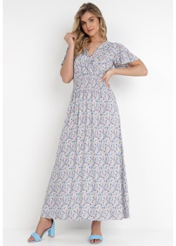 Niebieska Sukienka Klymima ze sklepu Born2be Odzież w kategorii Sukienki - zdjęcie 131438902