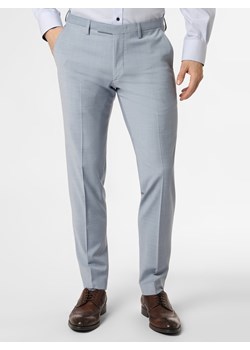 Cinque Męskie spodnie od garnituru modułowego Mężczyźni Slim Fit jasnoniebieski marmurkowy ze sklepu vangraaf w kategorii Spodnie męskie - zdjęcie 131444494