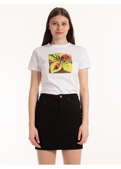 GATE Bawełniana koszulka z aplikacją XS ze sklepu gateshop w kategorii Bluzki damskie - zdjęcie 131512834