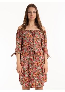 GATE Kwiecista sukienka z odkrytymi ramionami XS ze sklepu gateshop w kategorii Sukienki - zdjęcie 131516992