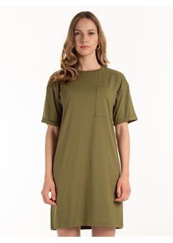 GATE T-shirtowa sukienka z kieszenią na piersi XS ze sklepu gateshop w kategorii Sukienki - zdjęcie 131517593