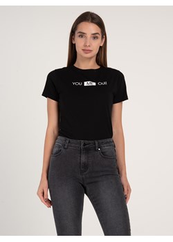 GATE T-shirt z bawełny z nadrukiem 34 ze sklepu gateshop w kategorii Bluzki damskie - zdjęcie 131526951