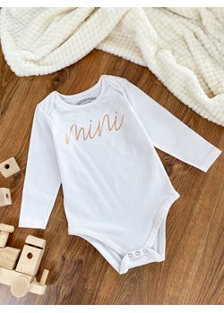 Odzież dla niemowląt Gate biała z napisem z elastanu 