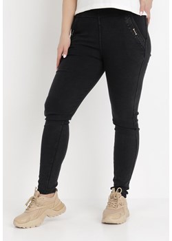 Czarne Spodnie Megora ze sklepu Born2be Odzież w kategorii Spodnie damskie - zdjęcie 131668884