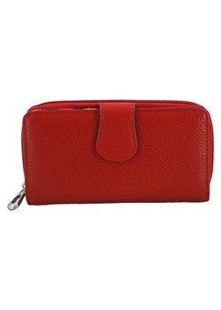 Kolorowe portfele damskie skórzane - Czerwone ze sklepu Barberinis w kategorii Portfele damskie - zdjęcie 131889732