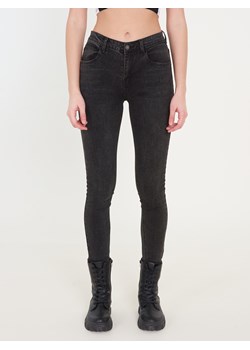 GATE Ciemnoszare jeansy skinny z  kieszeniami 34 ze sklepu gateshop w kategorii Jeansy damskie - zdjęcie 131891882