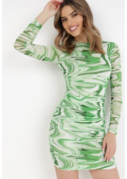 Zielona Sukienka Astarpia ze sklepu Born2be Odzież w kategorii Sukienki - zdjęcie 132022884