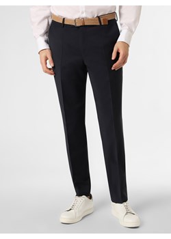 Pierre Cardin Męskie spodnie od garnituru modułowego Mężczyźni Regular Fit Sztuczne włókno granatowy jednolity ze sklepu vangraaf w kategorii Spodnie męskie - zdjęcie 132100434
