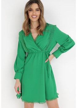 Zielona Sukienka Hermiche ze sklepu Born2be Odzież w kategorii Sukienki - zdjęcie 132101643