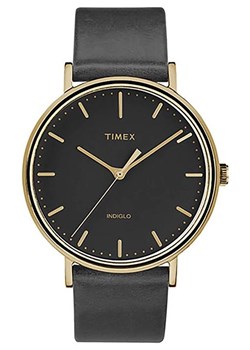 Zegarek czarny TIMEX analogowy 