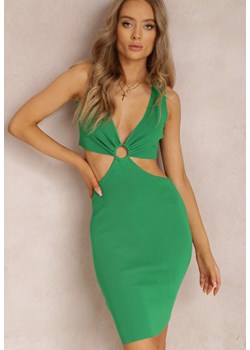 Zielona Sukienka Monomeda ze sklepu Renee odzież w kategorii Sukienki - zdjęcie 132199493