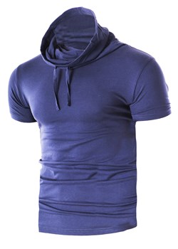 Koszulka męska 6558 - indigo ze sklepu Risardi w kategorii T-shirty męskie - zdjęcie 132201303