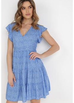 Niebieska Sukienka Diomanassa ze sklepu Born2be Odzież w kategorii Sukienki - zdjęcie 132201892