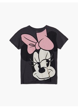 Cropp - Szary t-shirt z nadrukiem Minnie Mouse - szary ze sklepu Cropp w kategorii Bluzki damskie - zdjęcie 132228632